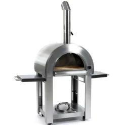 Milano Vedeldad i Rostfritt Stål med Sidobord*Metalcraft New