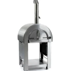 Milano Vedeldad i Rostfritt Stål med Sidobord*Metalcraft New