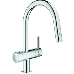 Minta med Utdragbar Pip och Diskmaskinsavstängning*Grohe