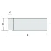 500 mm Svart 120*Kaminexperten New