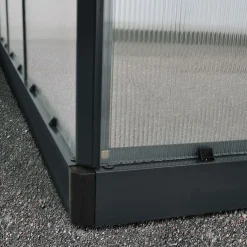 Mythos, Svart Aluminiumstomme med UV-Skyddade Polykarbonatskivor, 3,4 m²*gop Clearance