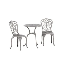 Nandin ø60 cm med 2 Trädgårdsstolar Utomhus*Venture Home