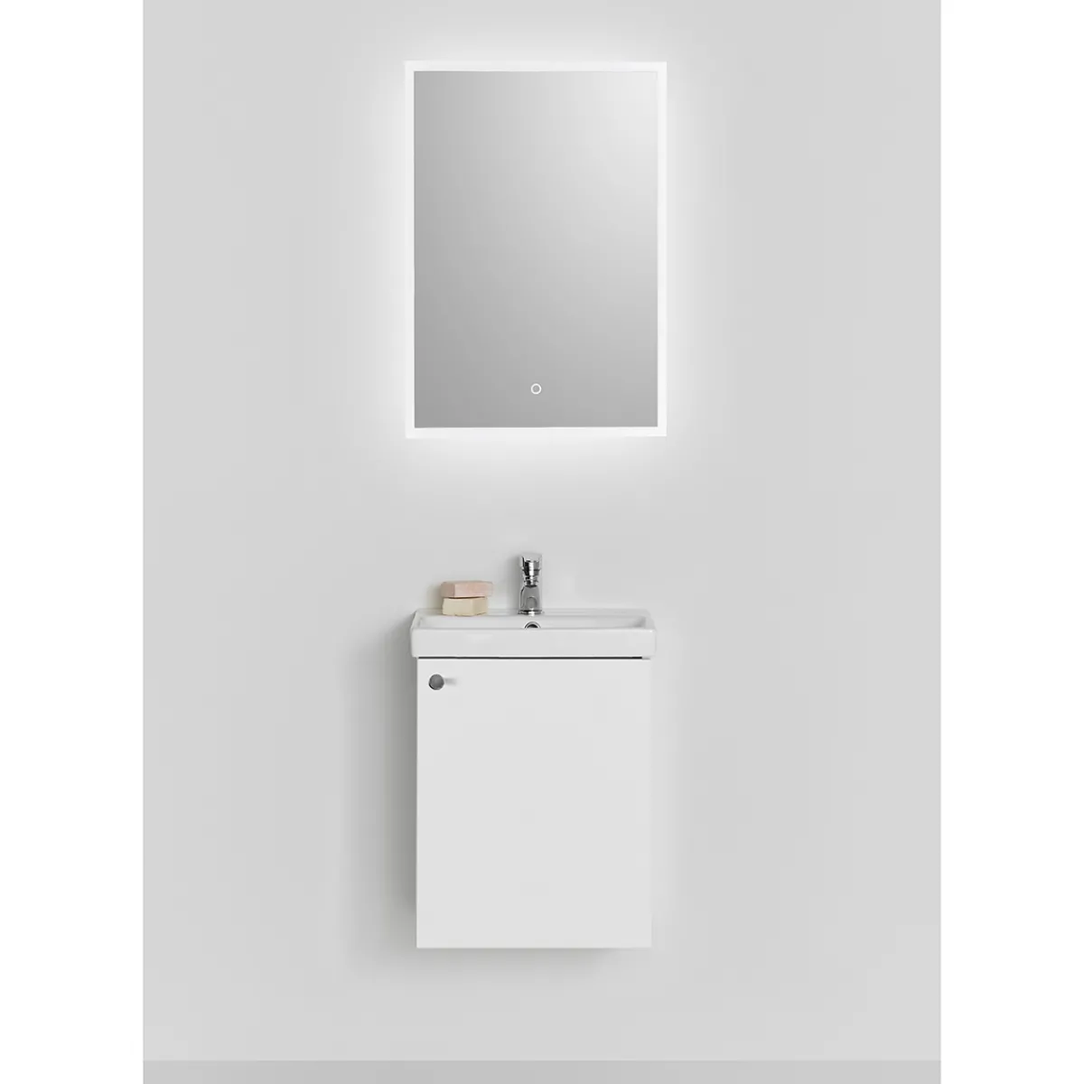 Neat 420 med Lucka och Spegel Store Square LED*HAFA Hot
