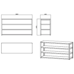 Nordic Line 180 cm*Myoutdoorkitchen New