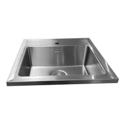 Nordic Opal 6-600 Rostfritt Stål Diskho med Avrinningsyta*Nordic Tech New