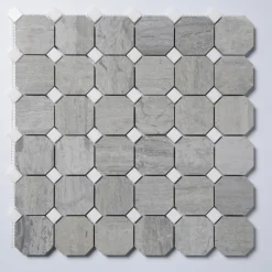 Norway Blue Octagon Polerad 5x5 cm*ArtStone Online