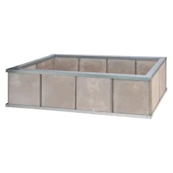 Nr.12 för Betongplattor, Rektangulär Zinkplåt, Pallkrage för Odling*Skotte Garden Outlet