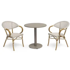 Näsby Ø70 cm med 2 st Äppelhed Trädgårdstolar*Hillerstorp Discount