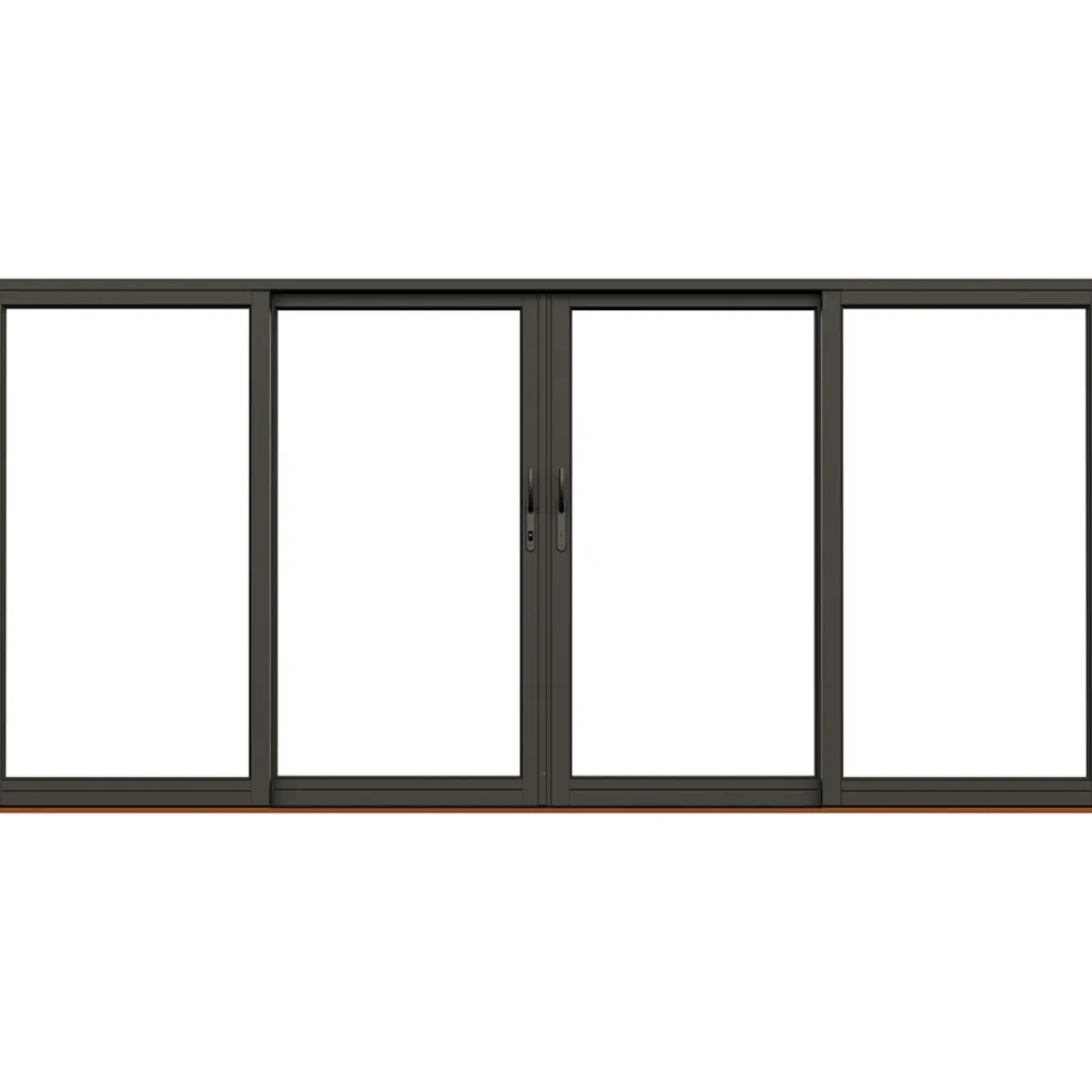 NTech Aluminium 4-Delad BlackLine Svart*NorDan New