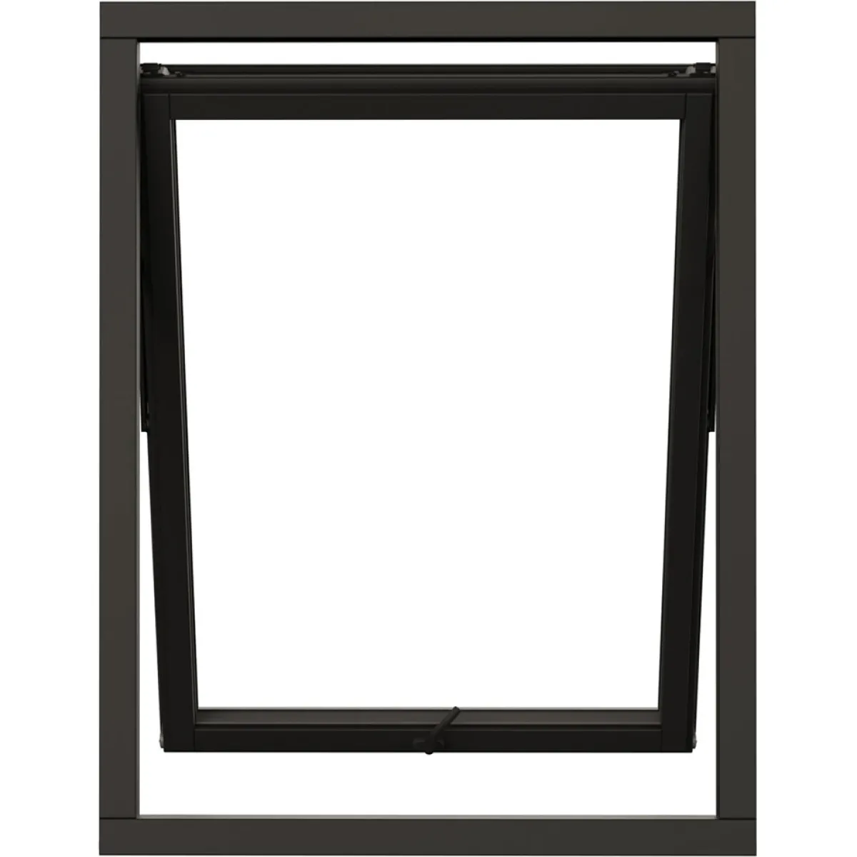 NTech 3-Glas Aluminium BlackLine Svart*NorDan