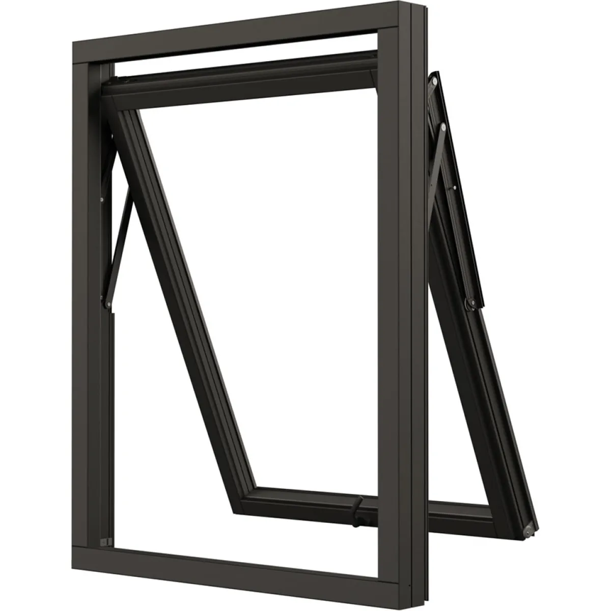 NTech 3-Glas Aluminium BlackLine Svart*NorDan