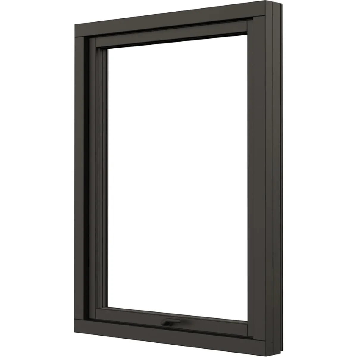 NTech 3-Glas Aluminium BlackLine Svart*NorDan