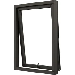 NTech 3-Glas Aluminium BlackLine Svart*NorDan