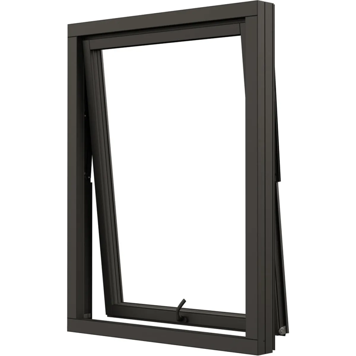NTech 3-Glas Aluminium BlackLine Svart*NorDan