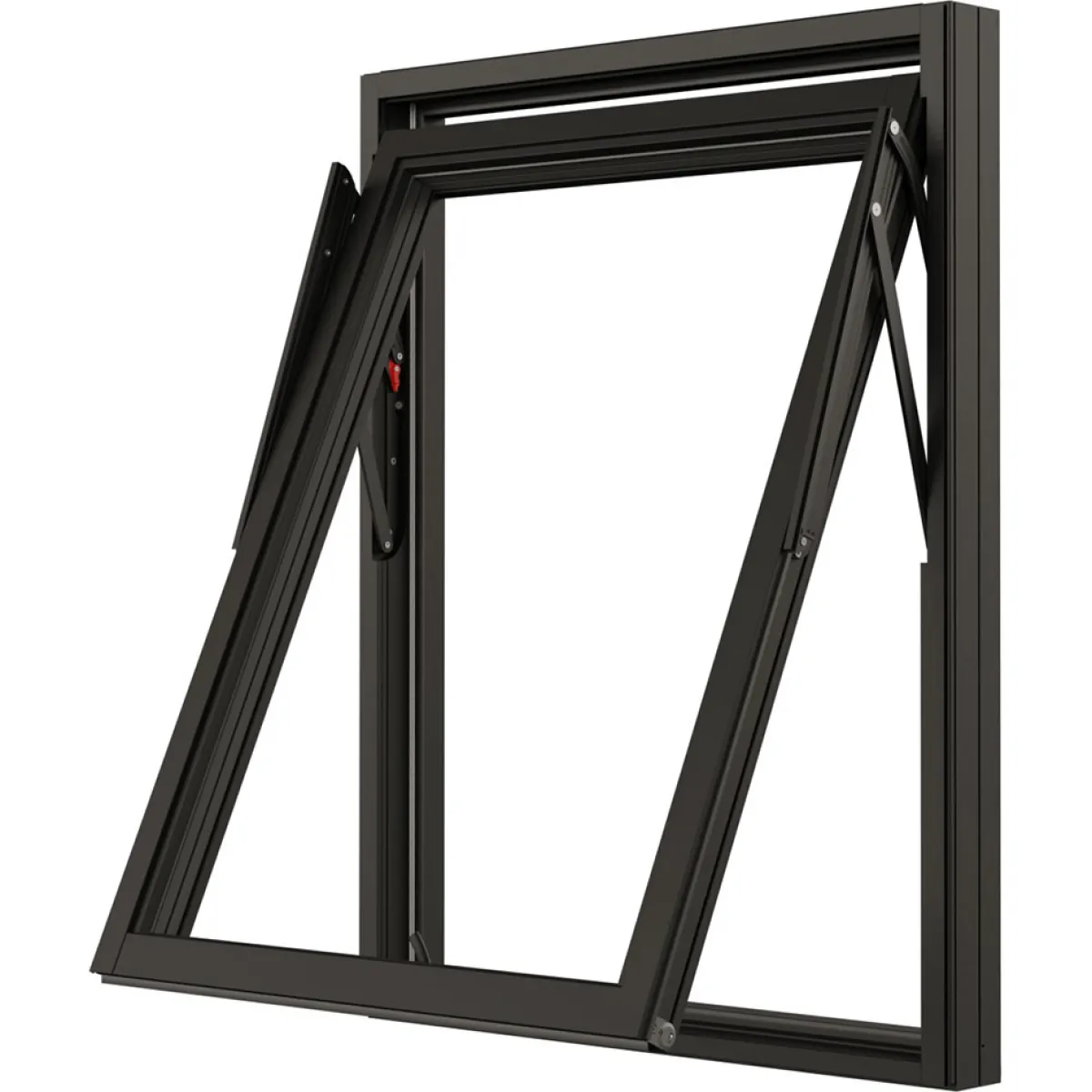 NTech 3-Glas Aluminium BlackLine Svart*NorDan