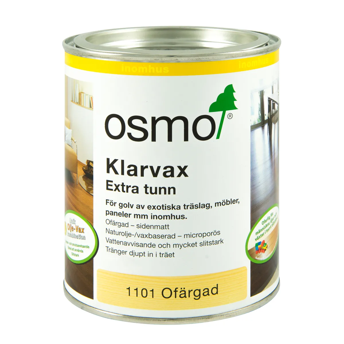 Ofärgad Sidenmatt 0.75L*Osmo Discount