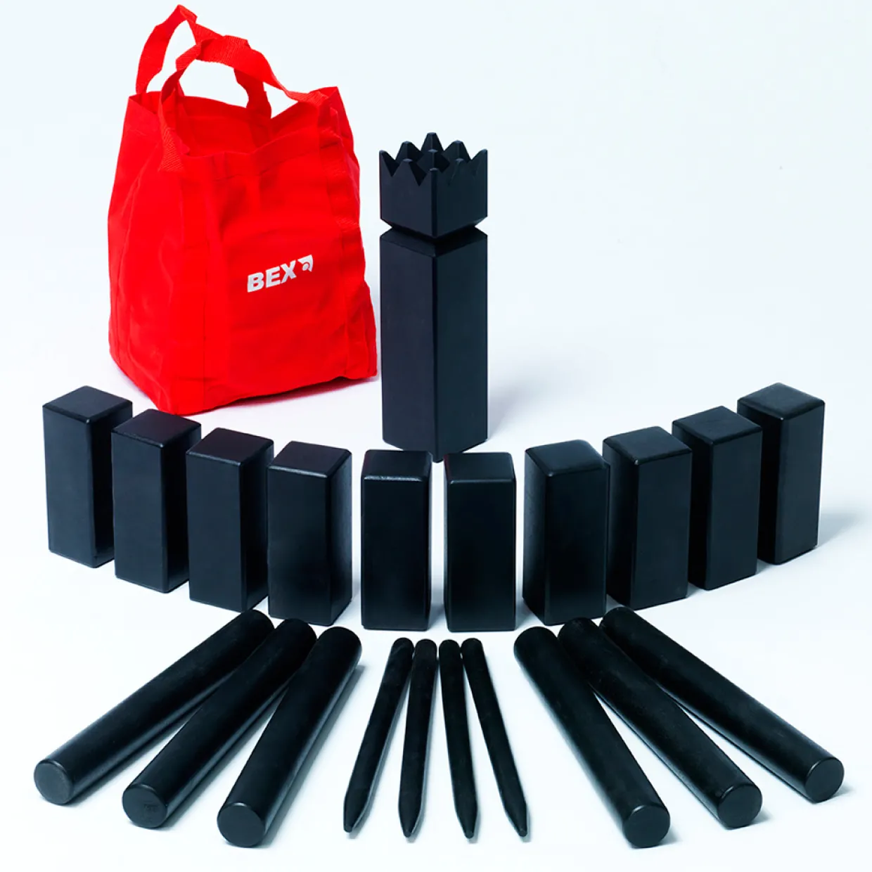 Original Black Edition Kubb med Tygpåse