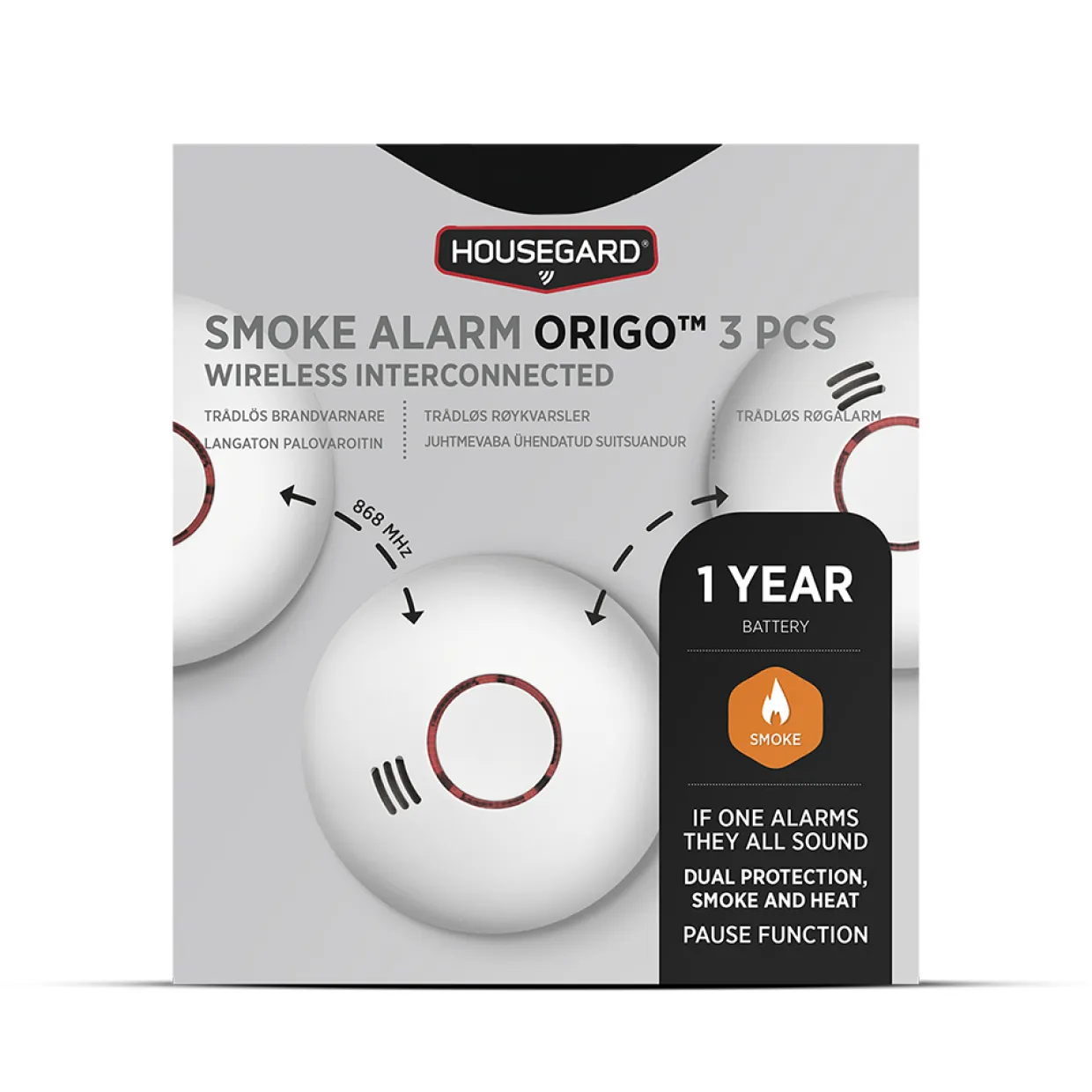 Origo Trådlös Vit 3-pack