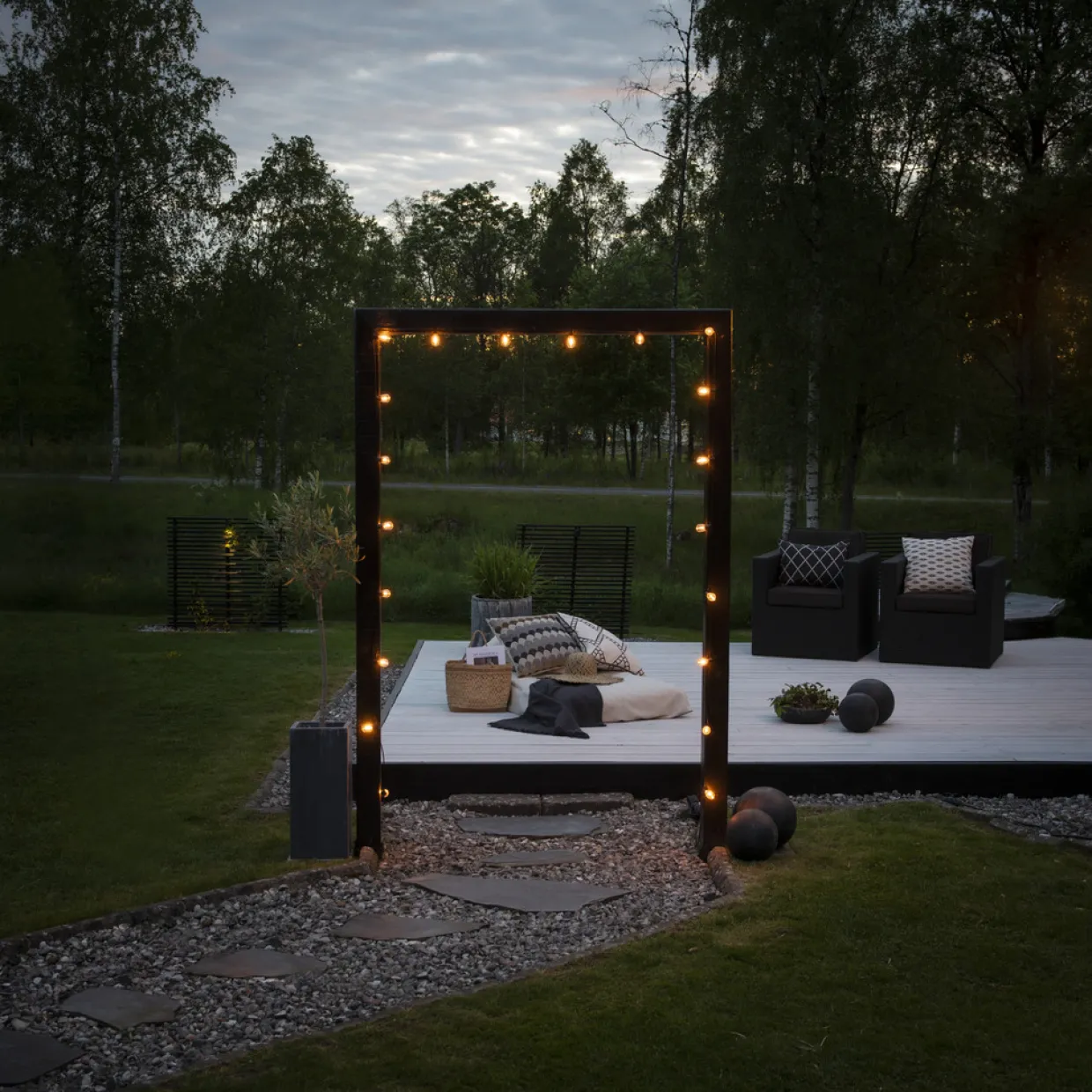 Partyslinga Startset E27 20 st LED-lampor Amber