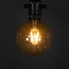 Partyslinga Startset E27 10st LED-lampor Amber Rökfärgade*Gnosjö Konstsmide Hot