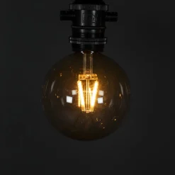 Partyslinga Startset E27 10st LED-lampor Amber Rökfärgade*Gnosjö Konstsmide Hot