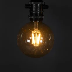 Partyslinga Startset E27 10st LED-lampor Amber Rökfärgade*Gnosjö Konstsmide Hot