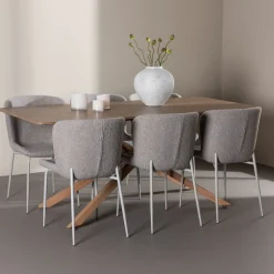 Piazza 180 med 6 st Modesto Stolar Boucle*Venture Home