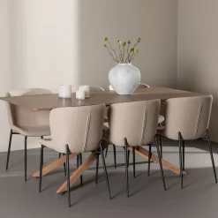 Piazza 180 med 6 st Modesto Stolar Boucle*Venture Home