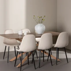 Piazza 180 med 6 st Polar Stolar Sammet*Venture Home Discount