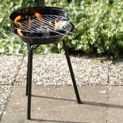 Picnic BBQ Portabel Grill, Justerbar Höjd & Vindskydd*Landmann Sale