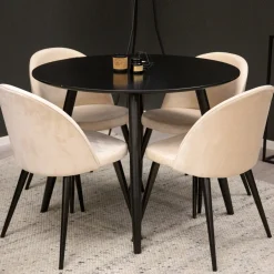 Plaza med 4st Velvet Stolar*Venture Home Sale