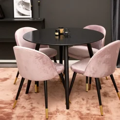 Plaza med 4st Velvet Stolar*Venture Home Sale