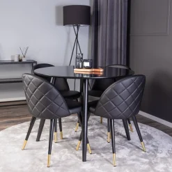 Plaza med 4st Velvet Stolar*Venture Home Sale