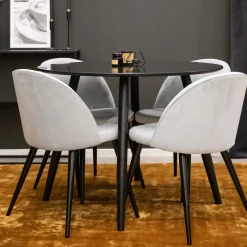 Plaza med 4st Velvet Stolar*Venture Home Sale