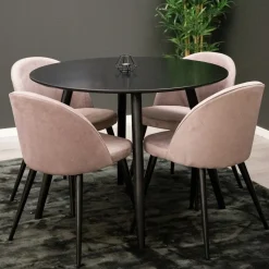 Plaza med 4st Velvet Stolar*Venture Home Sale