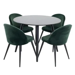 Plaza med 4st Velvet Stolar*Venture Home Sale