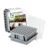 Pluggbox PlantStart, Grå, Kompakt Minidrivhus för 49 Pluggplantor*Nelson Garden Discount