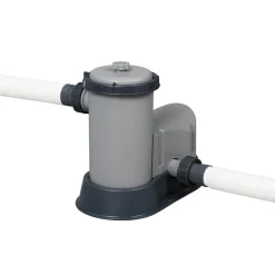 Power Steel 6,4 x 2,74 m Stålramspool Ovanmark med Filterpump*Bestway Sale