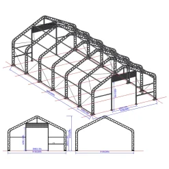 Premium 9,15x18,3x6,1 m*Ranch Outlet