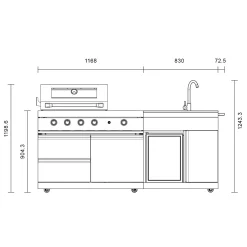 Pure Compact Stainless*Myoutdoorkitchen Hot