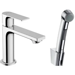 Rebris E 1-grepps 110 med Handdusch och Duschslang 160 cm utan Bottenventil*Hansgrohe Hot
