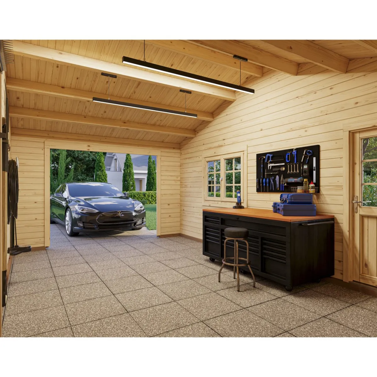 Roger med Carport 53,1 m2*Palmako Hot