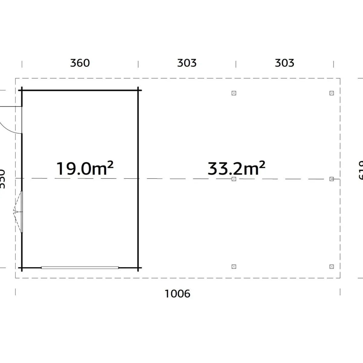 Roger med Carport 53,1 m2*Palmako Hot