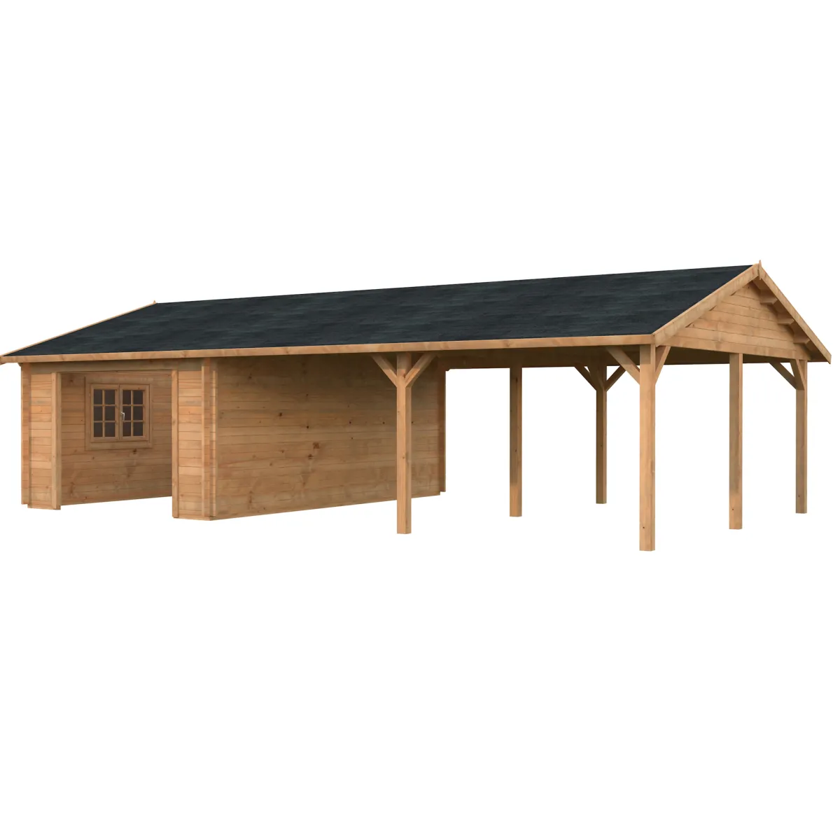 Roger med Carport 53,1 m2*Palmako Hot