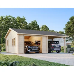 Roger med Carport 36,5 m2*Palmako