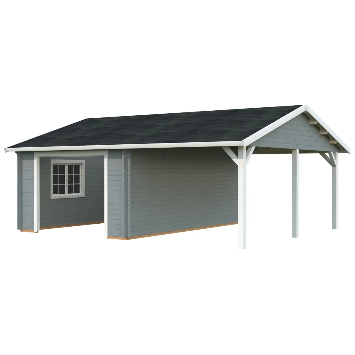 Roger med Carport 36,5 m2*Palmako