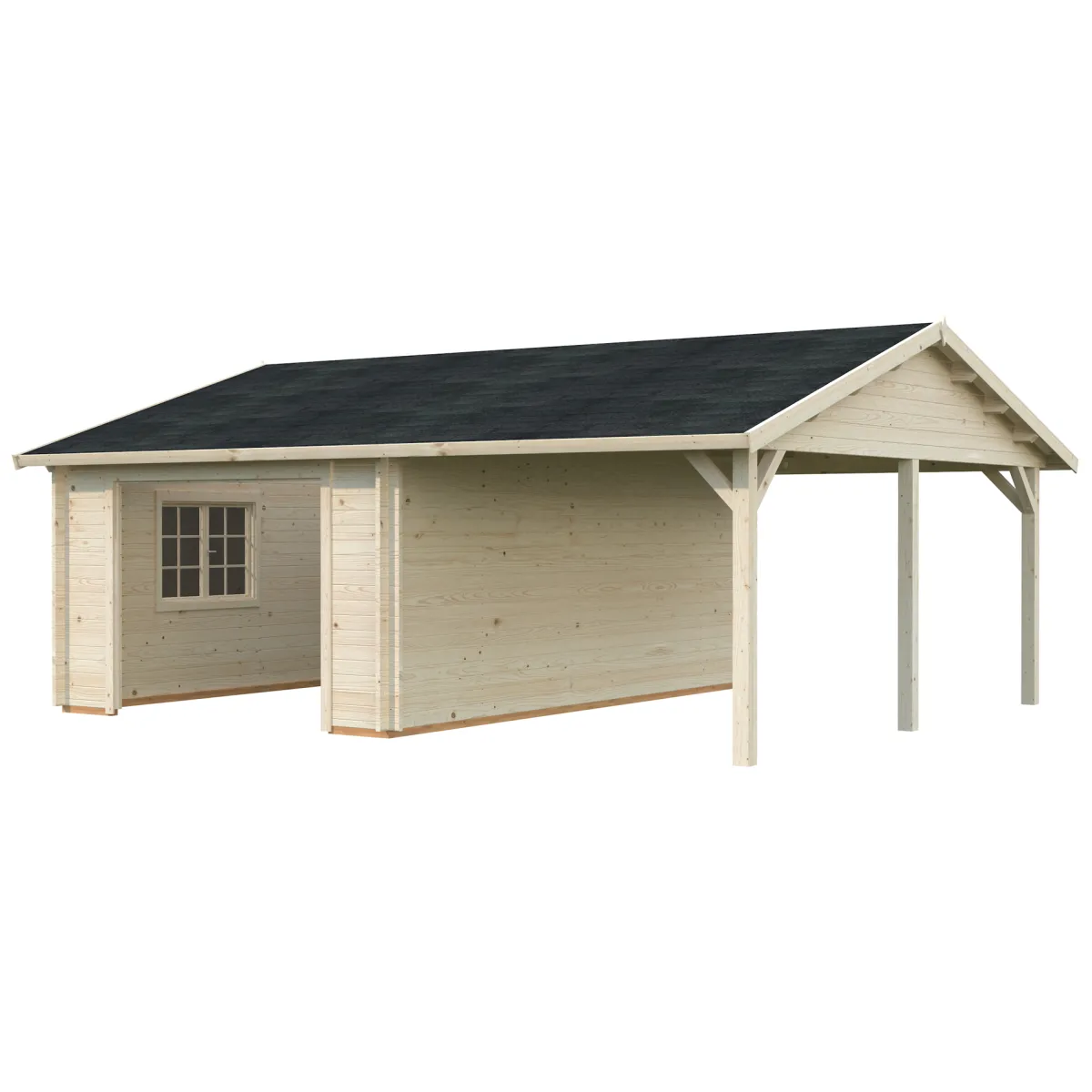 Roger med Carport 36,5 m2*Palmako
