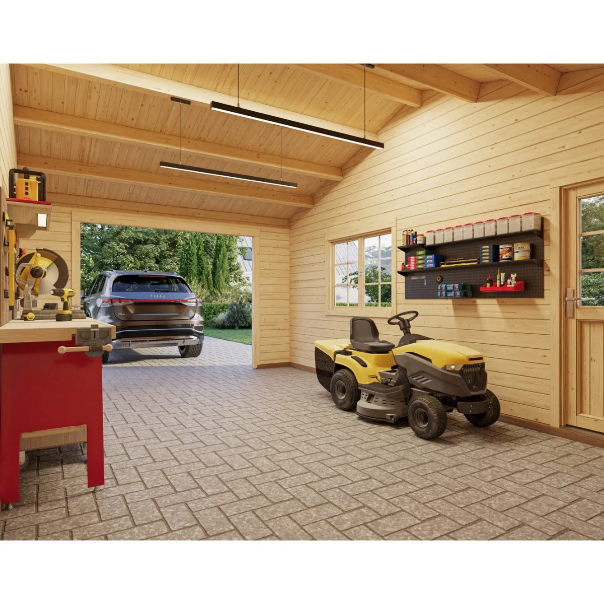 Roger med Carport 36,5 m2*Palmako
