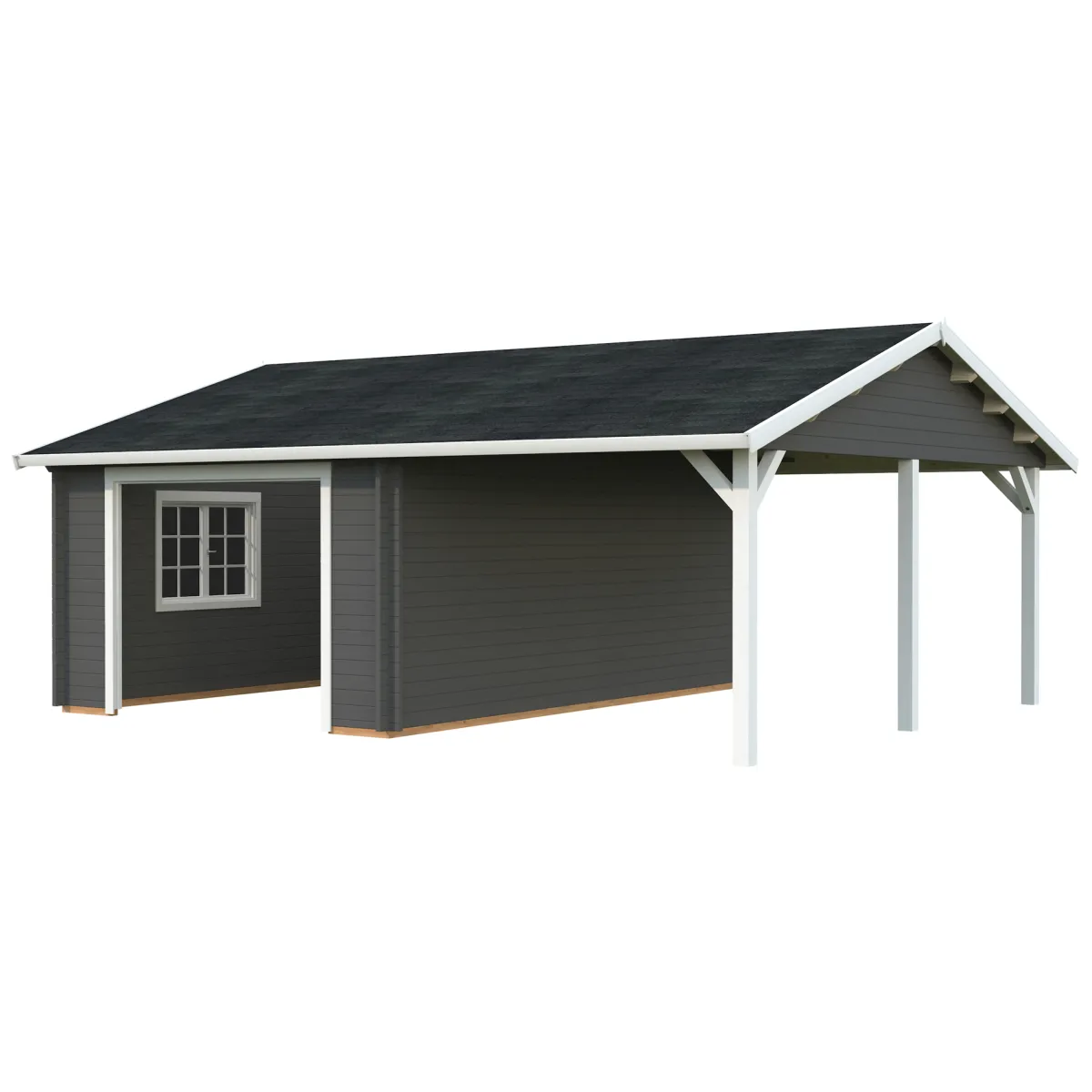 Roger med Carport 36,5 m2*Palmako