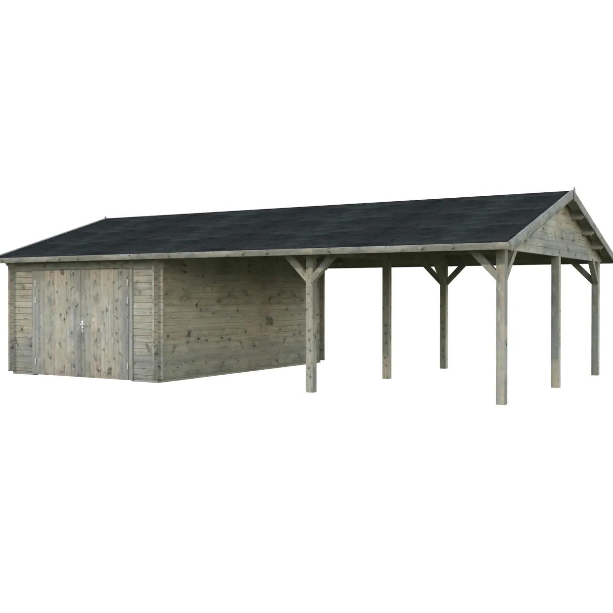 Roger med Carport 53,1 m2 och Slagport